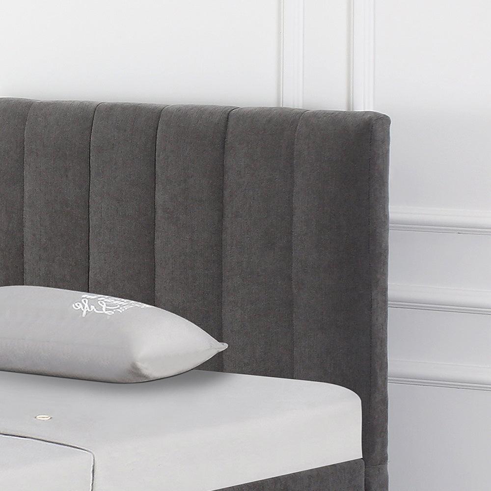 Yoga | מיטת יחיד מרופדת במראה נקי עם ארגז מצעים -    - אשריאן | ASHERIAN