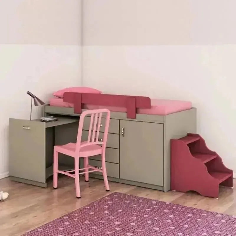 YUVAL | מיטת גלריה עם אחסון רב וספריה נשלפת בפטנט בלעדי -    - אשריאן | ASHERIAN