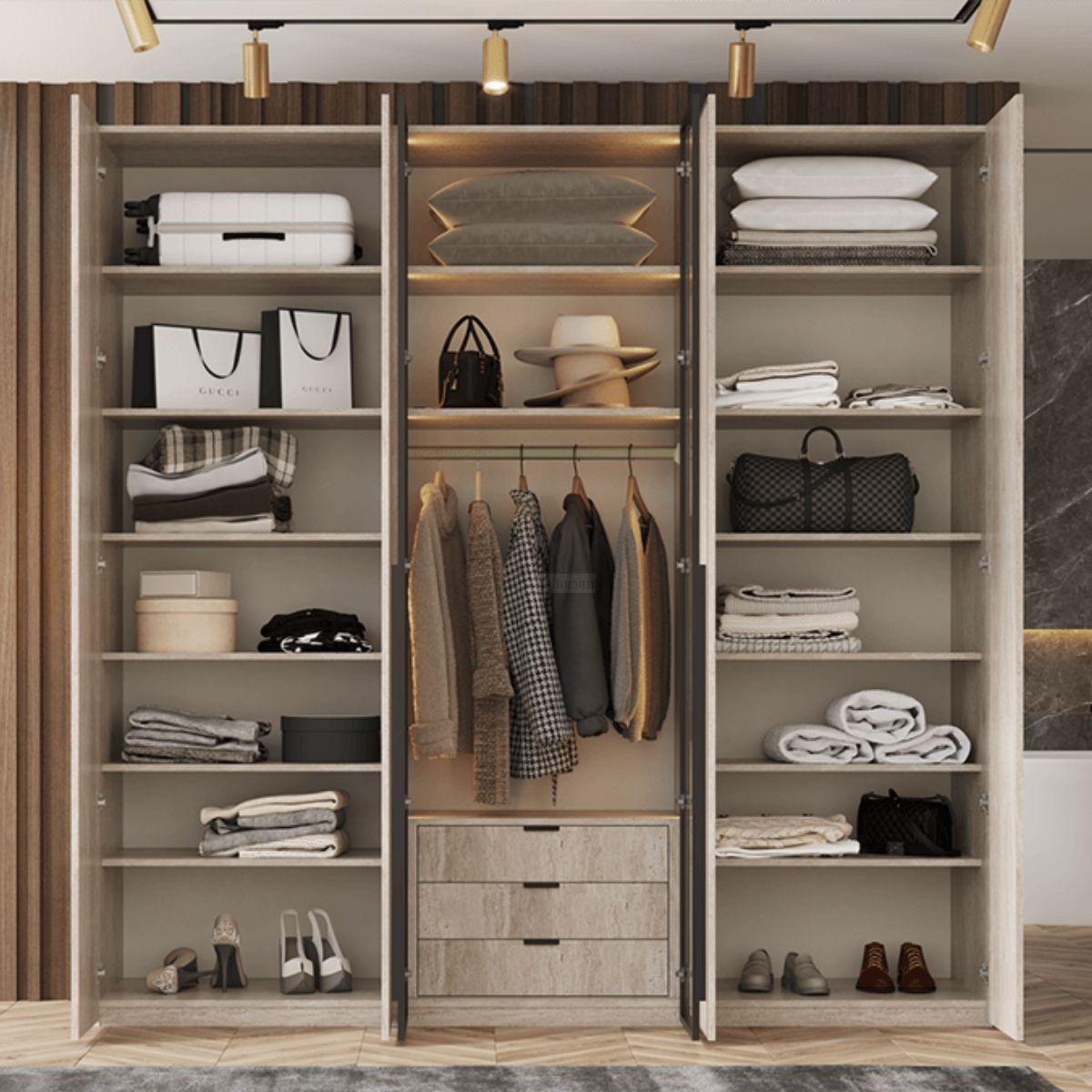 ZEN | ארון פתיחה מודרני עם תאורה פנימית בעיצוב רגוע