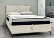 GAYA | מיטה זוגית מעוצבת עם ארגז מצעים בריפוד בד אריג - אשריאן | ASHERIAN