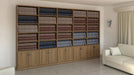 K14 | ארון ספרים איכותי ברוחב 160 ס"מ עם 4 דלתות תחתונות - אשריאן | ASHERIAN