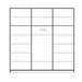Tal | ארון הזזה איכותי בגובה 2.70 וברוחב 2.70 מ׳ עם 3 דלתות ומראה MDF - אשריאן | ASHERIAN