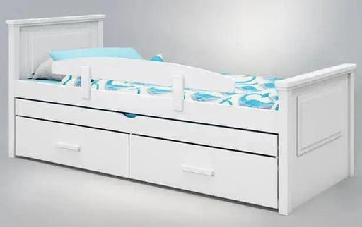 Neptune | מיטת ילדים מעוצבת עם מיטת חבר. מגירות ומזרנים במתנה רהיטי עין חרוד - אשריאן | ASHERIAN