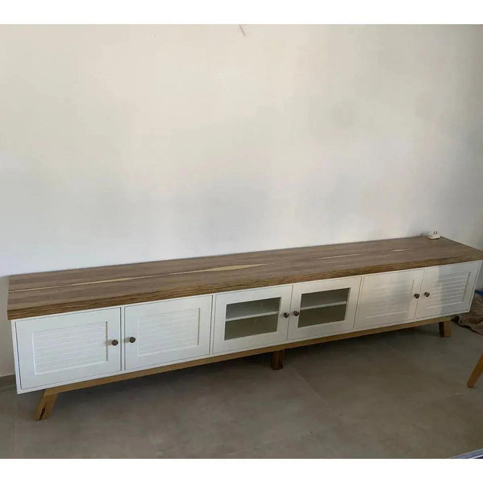 SKY | סט מזנון עם שולחן לסלון בעיצוב וינטאג' ייחודי - אשריאן | ASHERIAN