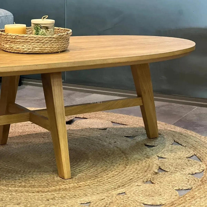 Alma | שולחן סלון אובלי בעיצוב כפרי - אשריאן | ASHERIAN