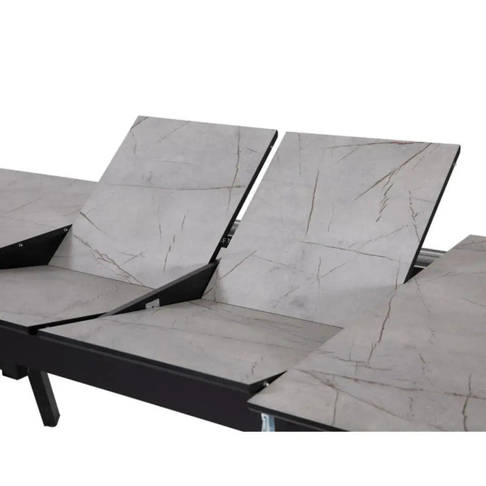 BRUNO | שולחן אוכל נפתח בעיצוב אורבני ועם רגל מתכת בעיצוב ייחודי - אשריאן | ASHERIAN