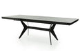 TAKI | שולחן אוכל בעיצוב מודרני עם רגל ברזל ו-2 הגדלות - אשריאן | ASHERIAN