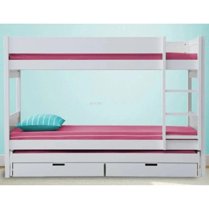 Ela | מיטת קומותיים מעץ מלא לילדים + מיטת חבר - עין חרוד - אשריאן רהיטים - אשריאן | ASHERIAN