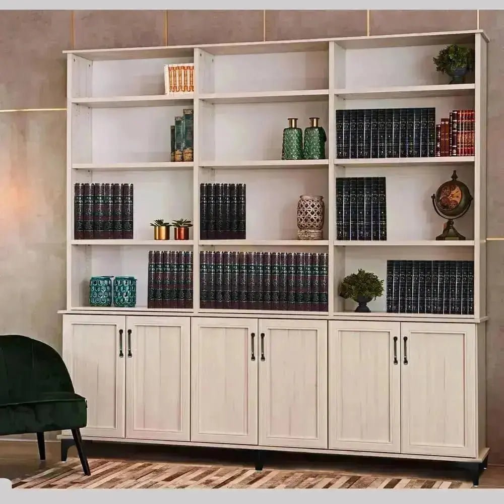 SARAH | ארון ספרים פתוח לסלון מעץ סנדוויץ׳ איכותי - אשריאן רהיטים - אשריאן | ASHERIAN