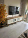 SKY | מזנון וינטאג׳ לסלון עם זכוכית רטרו - אשריאן רהיטים - אשריאן | ASHERIAN