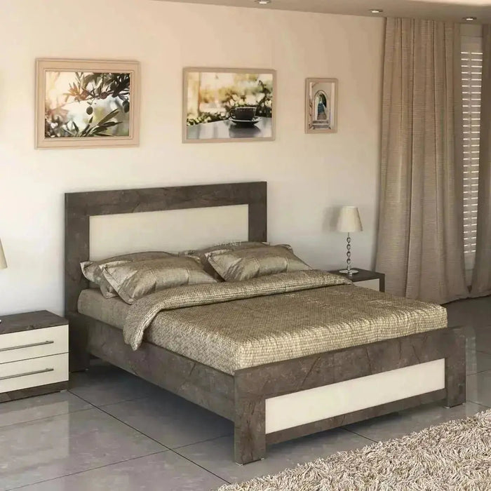 אלון | מיטה זוגית מעוצבת בסגנון כפרי - Asherian | אשריאן רהיטים