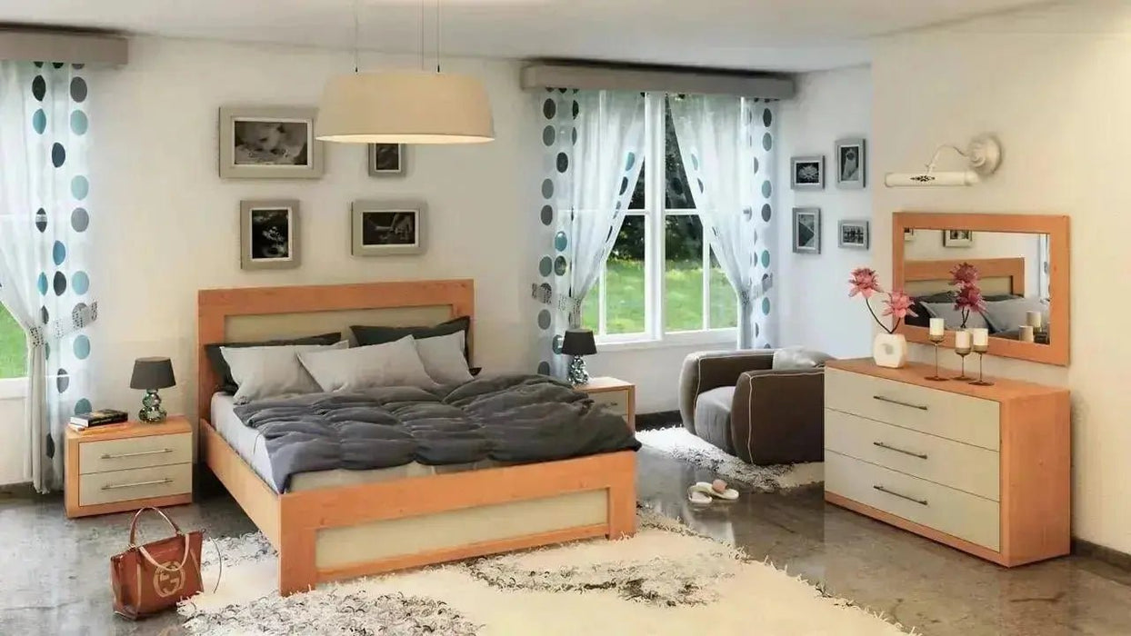 אלון | מיטה זוגית מעוצבת בסגנון כפרי - Asherian | אשריאן רהיטים