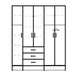 ארון סנדוויץ' 5 דלתות דגם מאור + מגירות - Asherian | אשריאן רהיטים