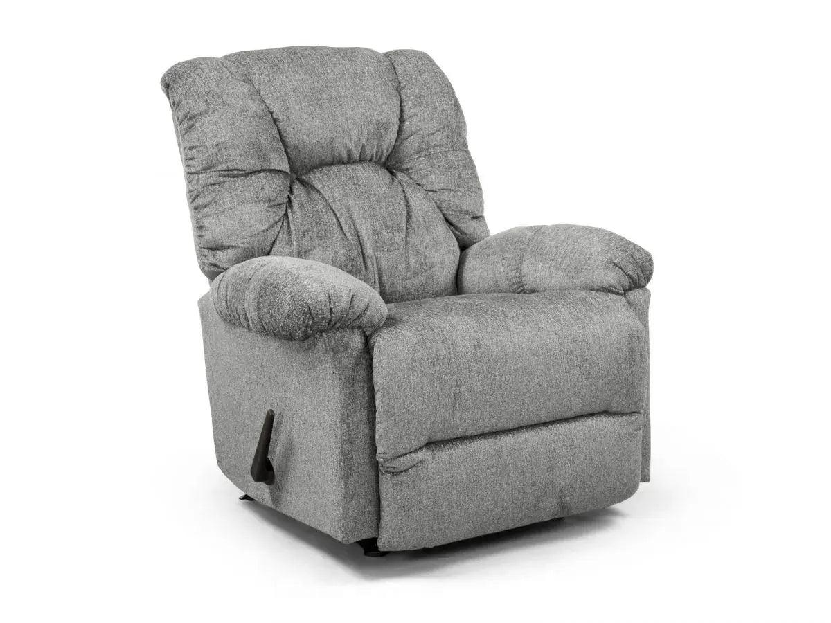 GRAND COMFY | כורסת טלוויזיה מבד מפנק בסטנדרט אמריקאי BEST מבית ד''ר גב - מתנדנד אפור בהיר  - אשריאן | ASHERIAN
