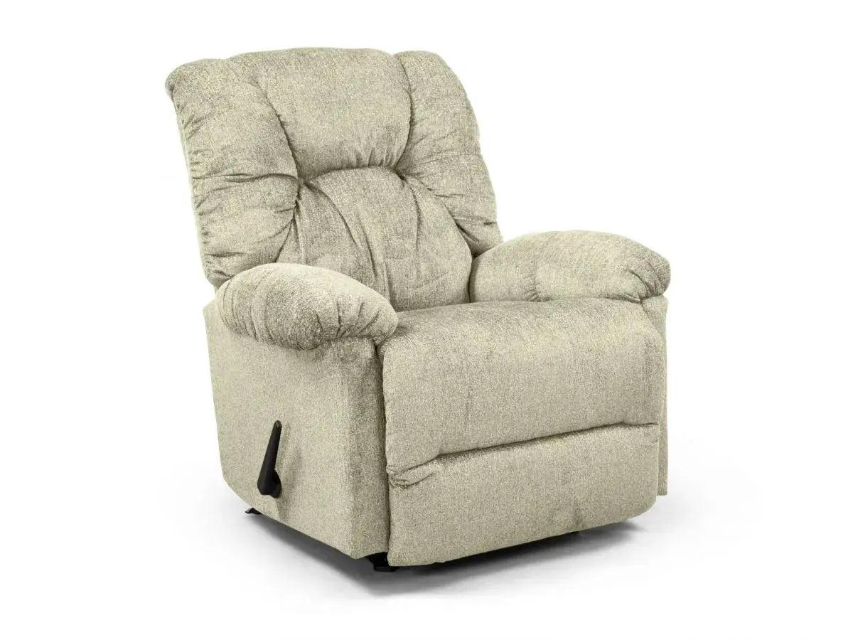 GRAND COMFY | כורסת טלוויזיה מבד מפנק בסטנדרט אמריקאי BEST מבית ד''ר גב - מתנדנד בז׳ בהיר  - אשריאן | ASHERIAN