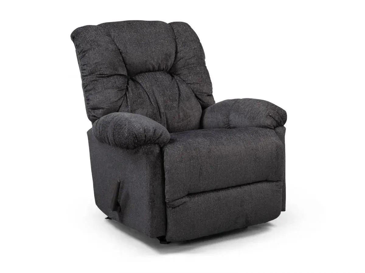 GRAND COMFY | כורסת טלוויזיה מבד מפנק בסטנדרט אמריקאי BEST מבית ד''ר גב - מתנדנד אפור כהה  - אשריאן | ASHERIAN