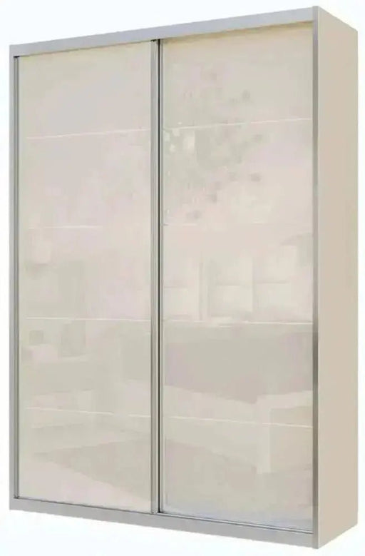 הולנדיה | ארון הזזה מודרני 2 דלתות בחיפוי זכוכית - Asherian | אשריאן רהיטים