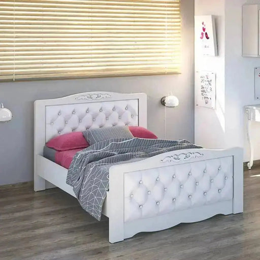 מיטה וחצי מעוצבת לנסיכות דגם אמילי - Asherian | אשריאן רהיטים