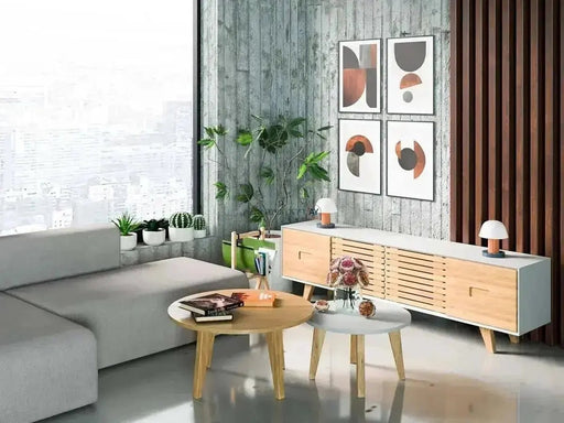 סט מזנון עם שולחן לסלון דגם גלבוע - Asherian | אשריאן רהיטים