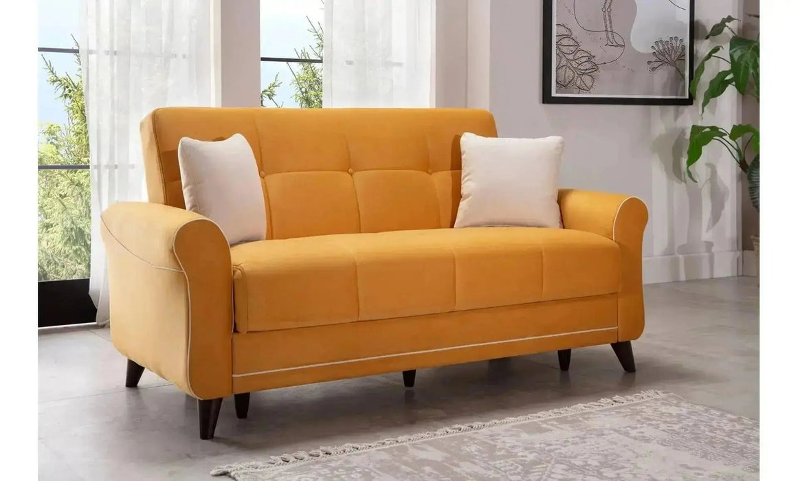 ספה דו מושבית דגם מרינה MARINA עם אחסון ומיטה - Asherian | אשריאן רהיטים