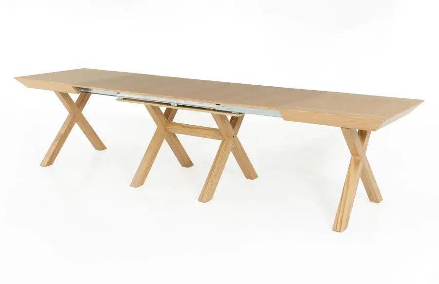 Split | שולחן אוכל קומפקטי נפתח עם 4 הגדלות ורגל מתפצלת ל- 18 סועדים! - אשריאן | ASHERIAN